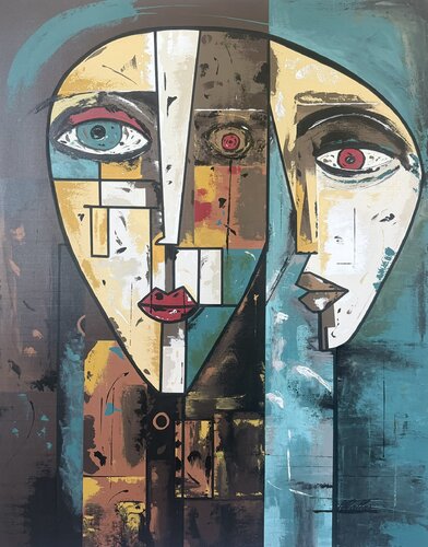 Au delà des mots by Rose Mary Vallas, Painting for Sale on Select