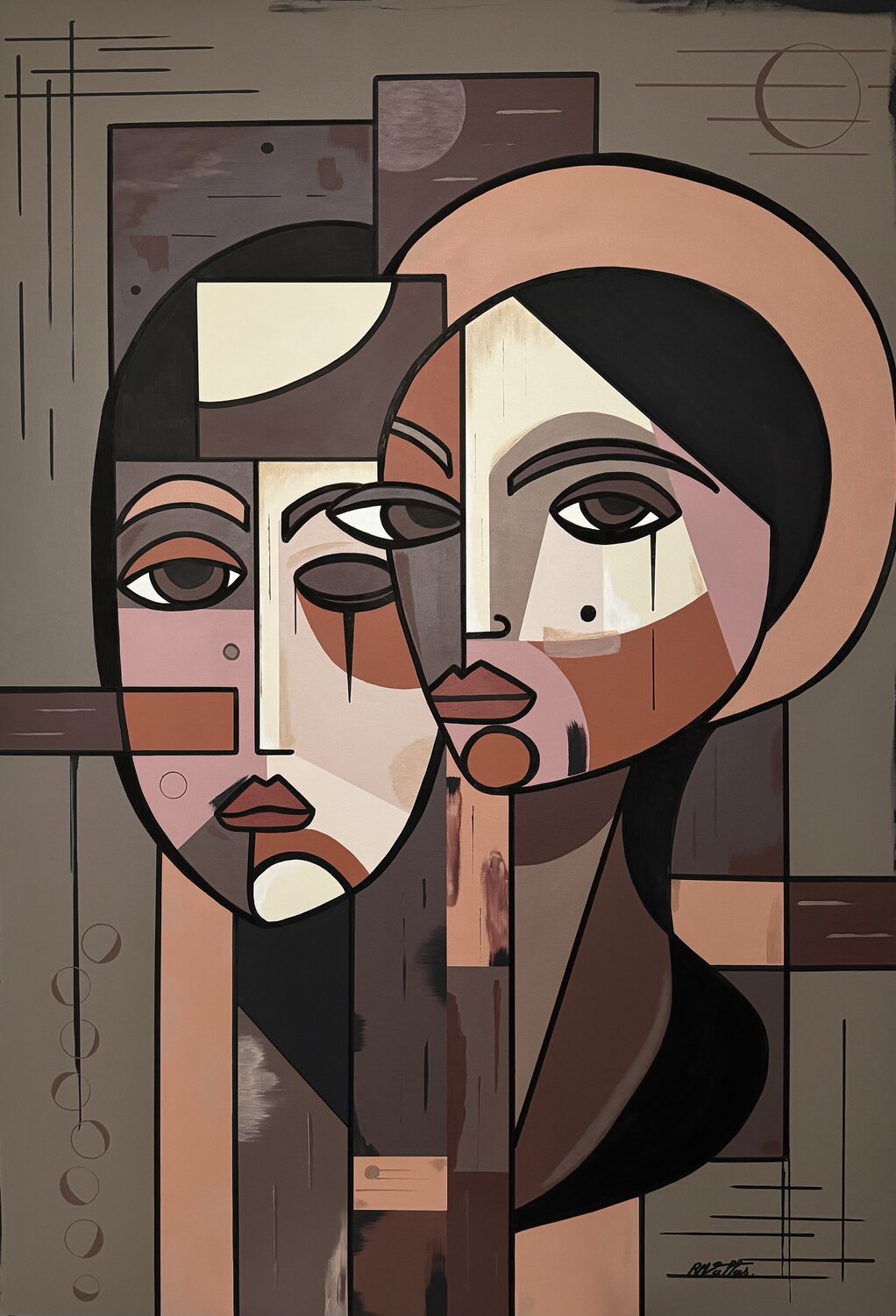 I mitera Rose Mary Vallas Original painting for sale