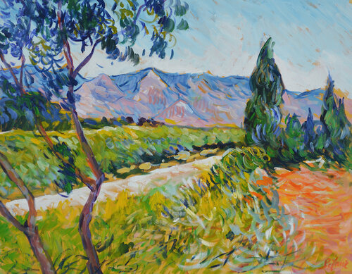 Le massif des Alpilles by Patrick MARIE, Painting for Sale on Select