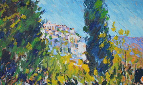 Village de Provence - Gordes by Patrick MARIE, Painting for Sale on Select