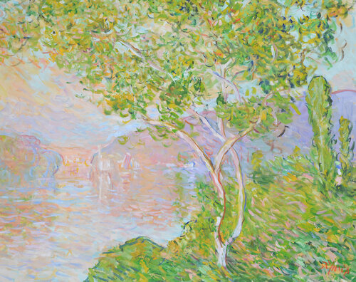 Brume sur la Seine N°2 by Patrick MARIE, Painting for Sale on Select