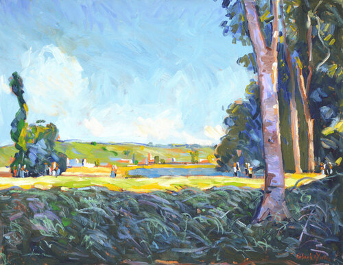 Al'ombre des grands arbres by Patrick MARIE, Painting for Sale on Select