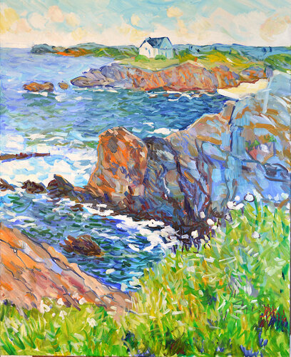 La côte sauvage - Bretagne by Patrick MARIE, Painting for Sale on Select