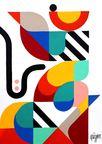 Maître oiseau by Antony Squizzato, Painting for Sale on Select