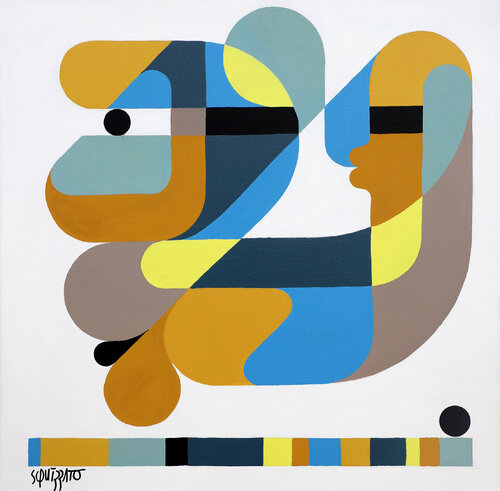 A l'aveugle by Antony Squizzato, Painting for Sale on Select