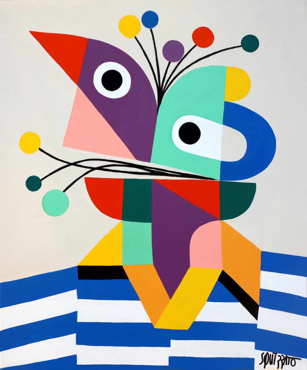 Beau Parleur Antony Squizzato Original painting for sale