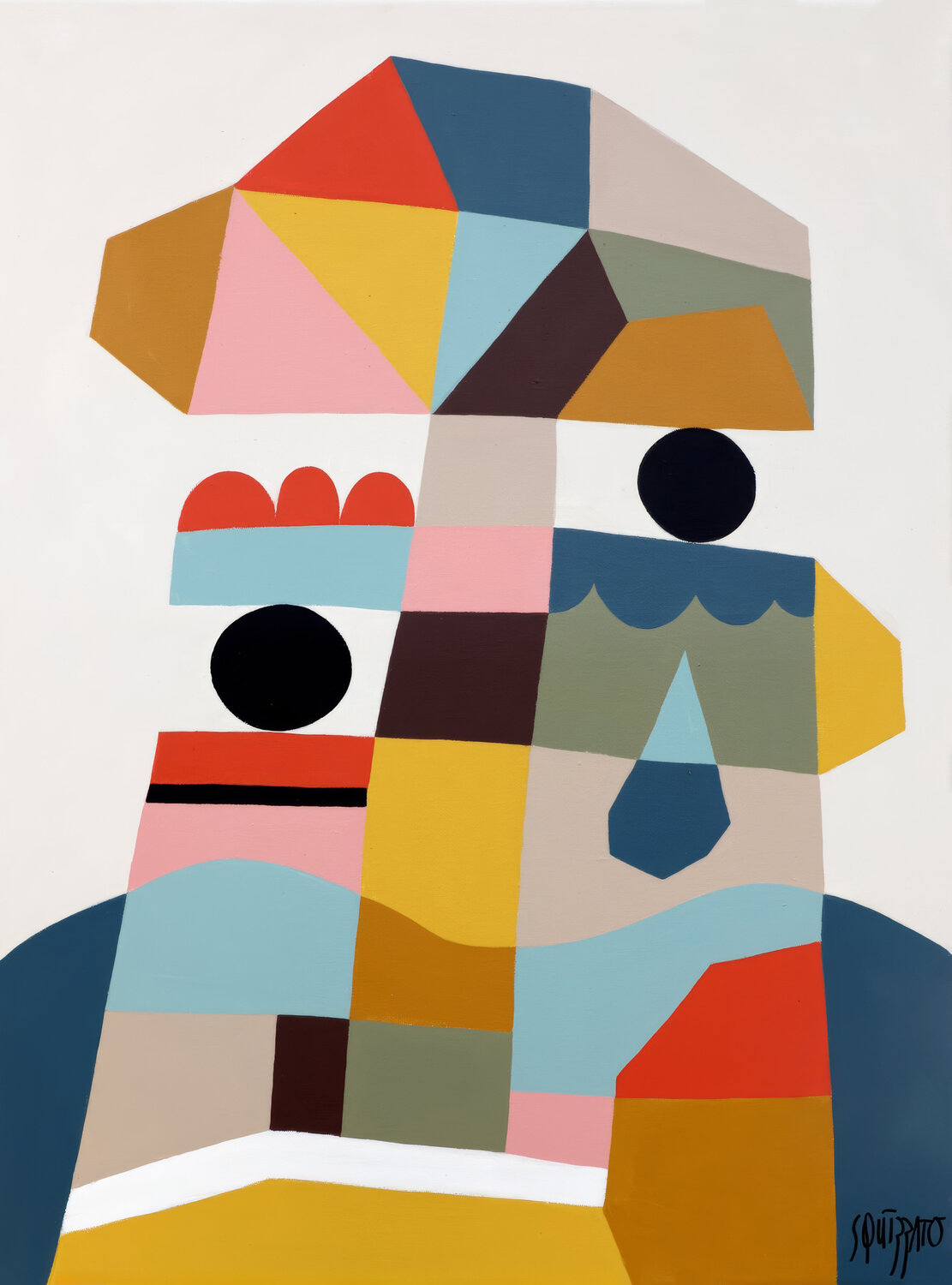 Nouvelle vague Antony Squizzato Original painting for sale