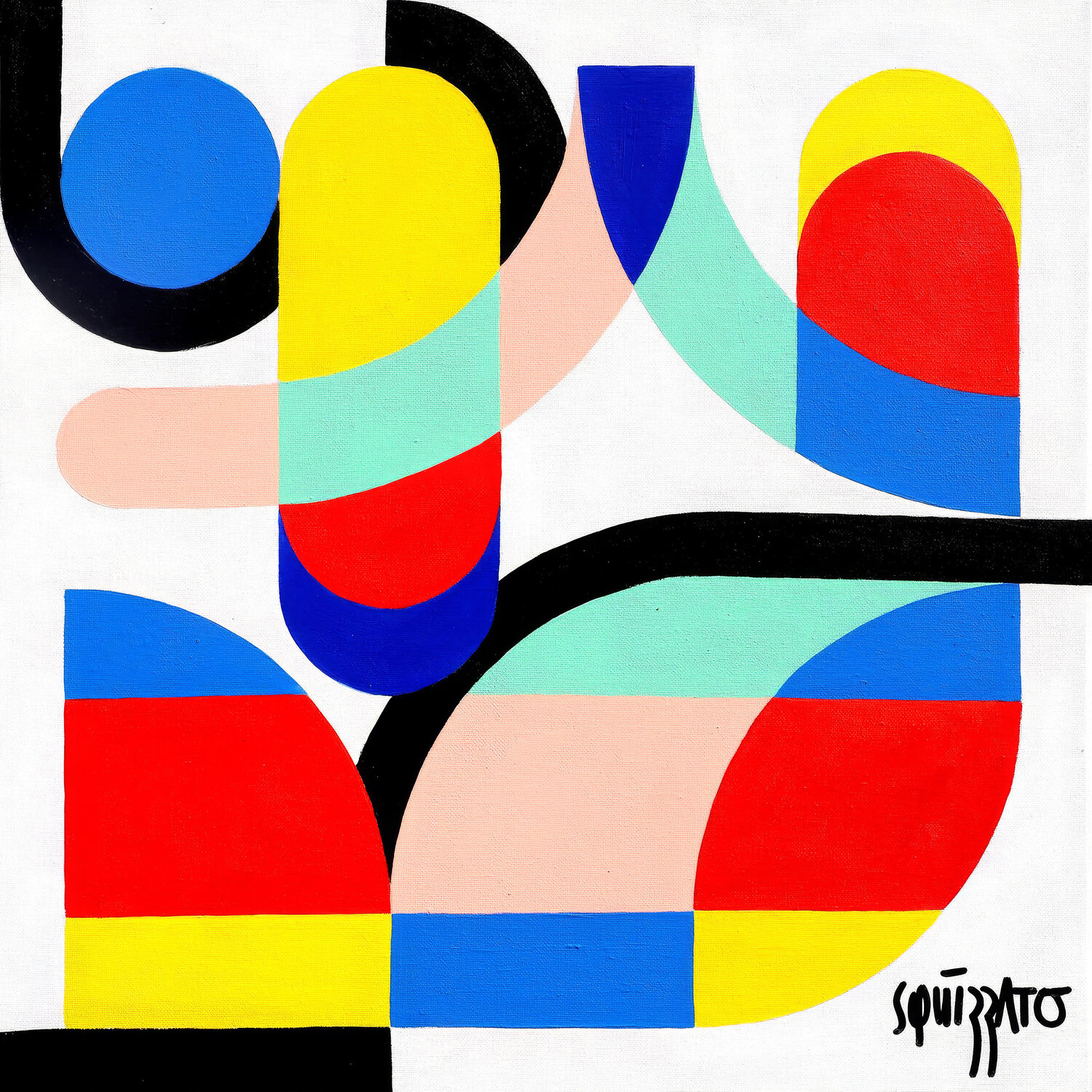 Ups and downs Antony Squizzato Original painting for sale