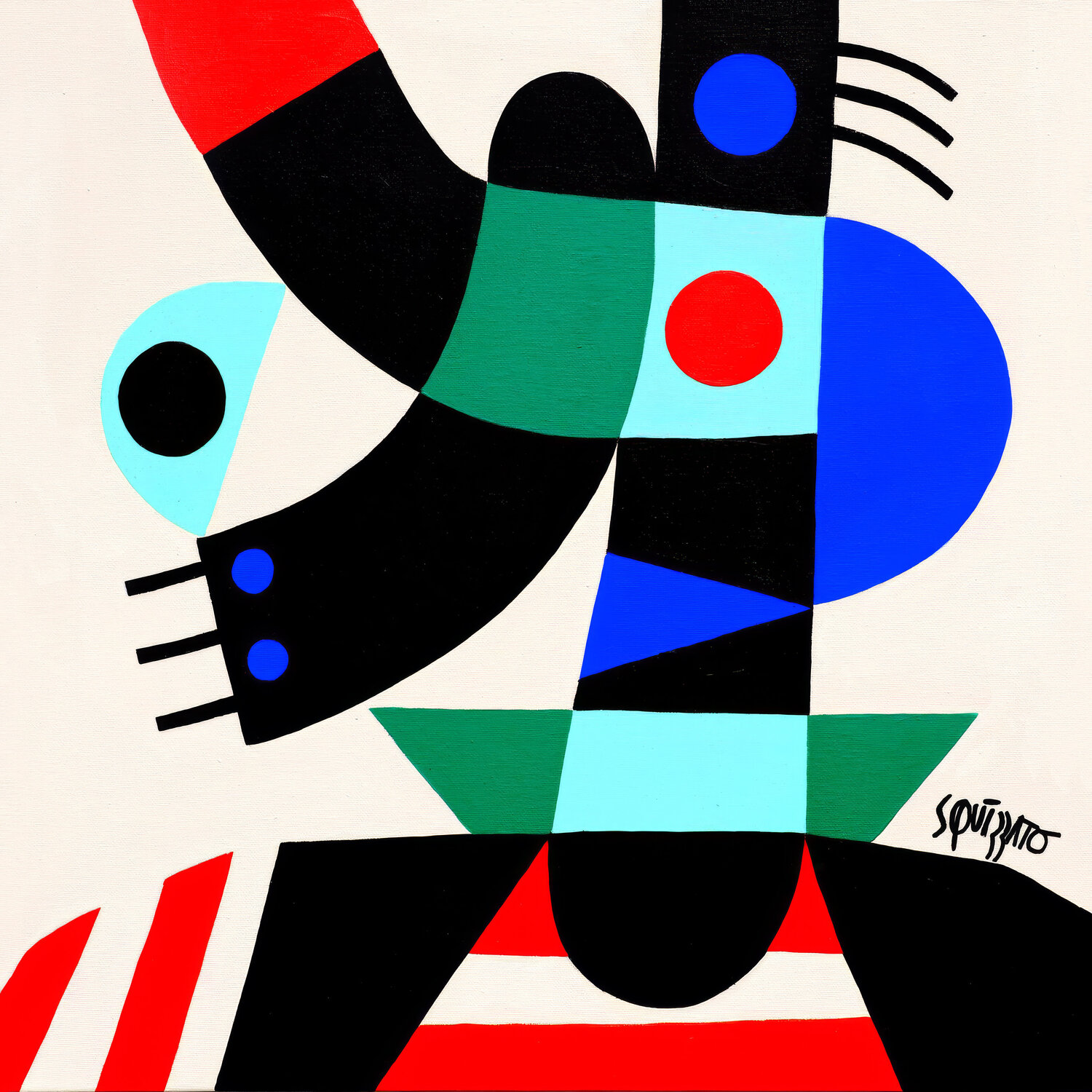 Off the mark Antony Squizzato Original painting for sale