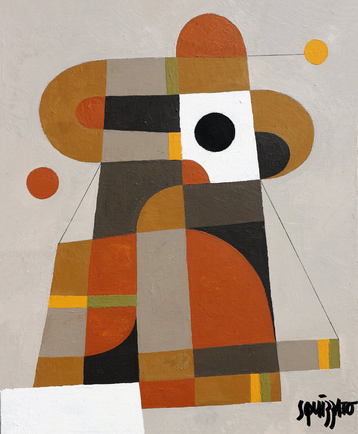 On the edge Antony Squizzato Original painting for sale