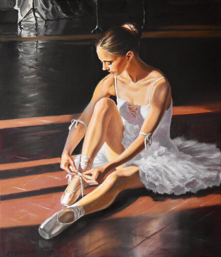 The ballet lover II by Serghei Ghetiu, Painting for Sale on Select