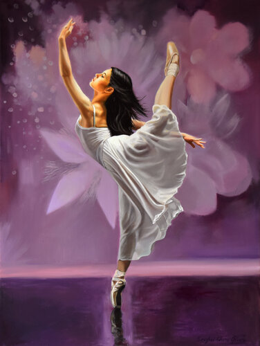 The ballet fairy by Serghei Ghetiu, Painting for Sale on Select