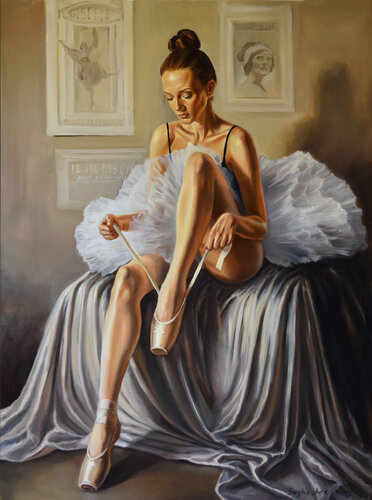 Preparing for performance by Serghei Ghetiu, Painting for Sale on Select