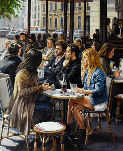 Communication by Serghei Ghetiu, Painting for Sale on Select