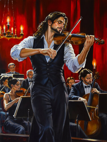 The Spirit of Paganini von Serghei Ghetiu, Malerei kaufen auf Select