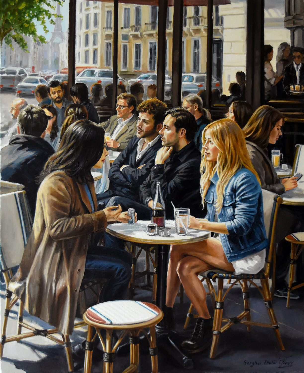 Communication Serghei Ghetiu Original painting for sale