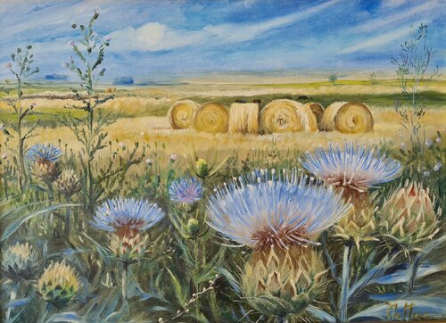 Cardos para Gabriela 2 by Rosario De Mattos, Painting for Sale on Select