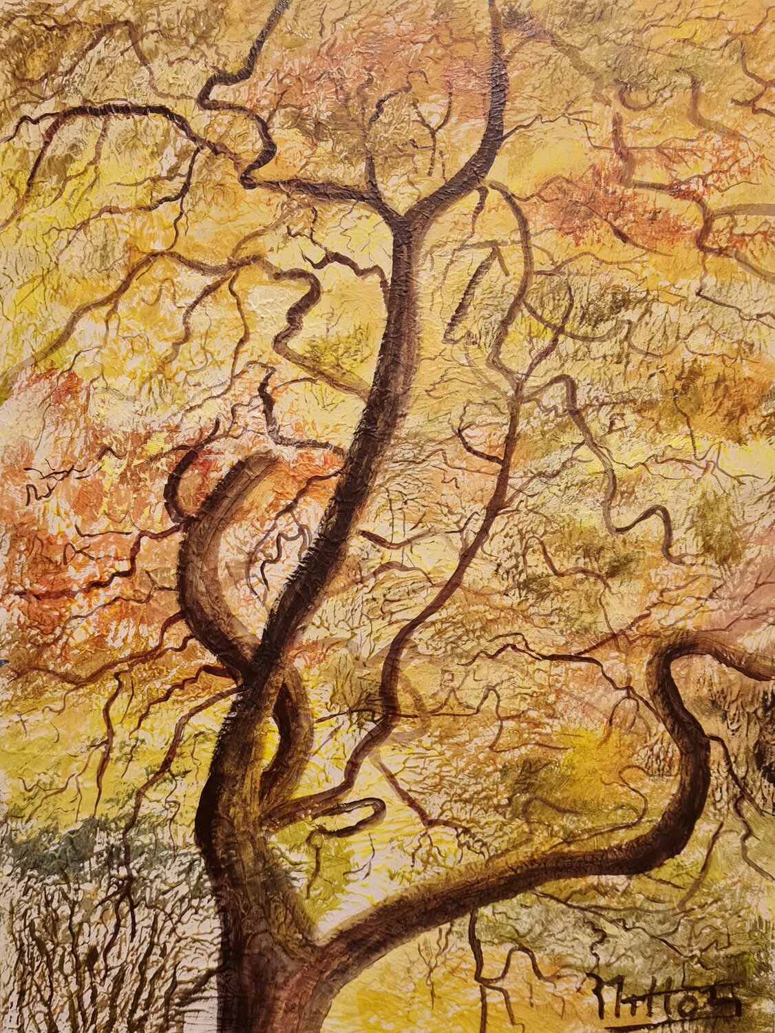 El Protector Rosario De Mattos Original painting for sale