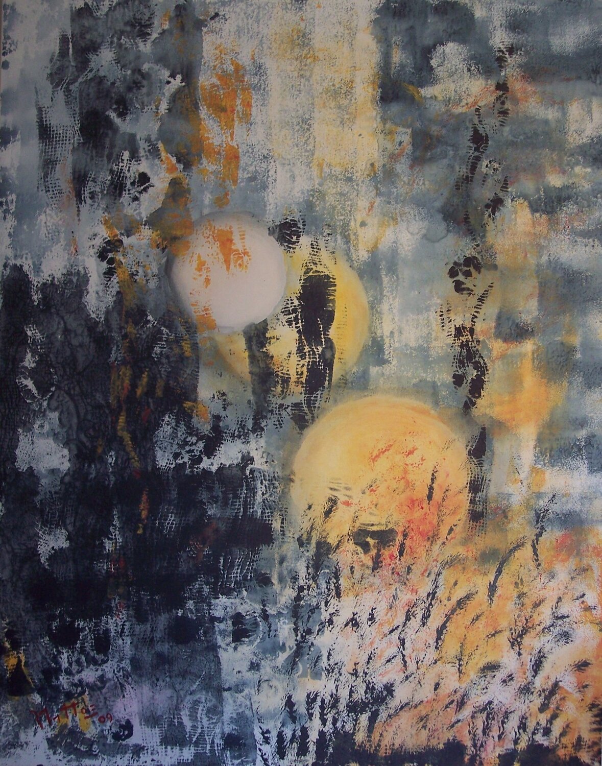 Abstracto serie 09-8 Rosario De Mattos Original painting for sale