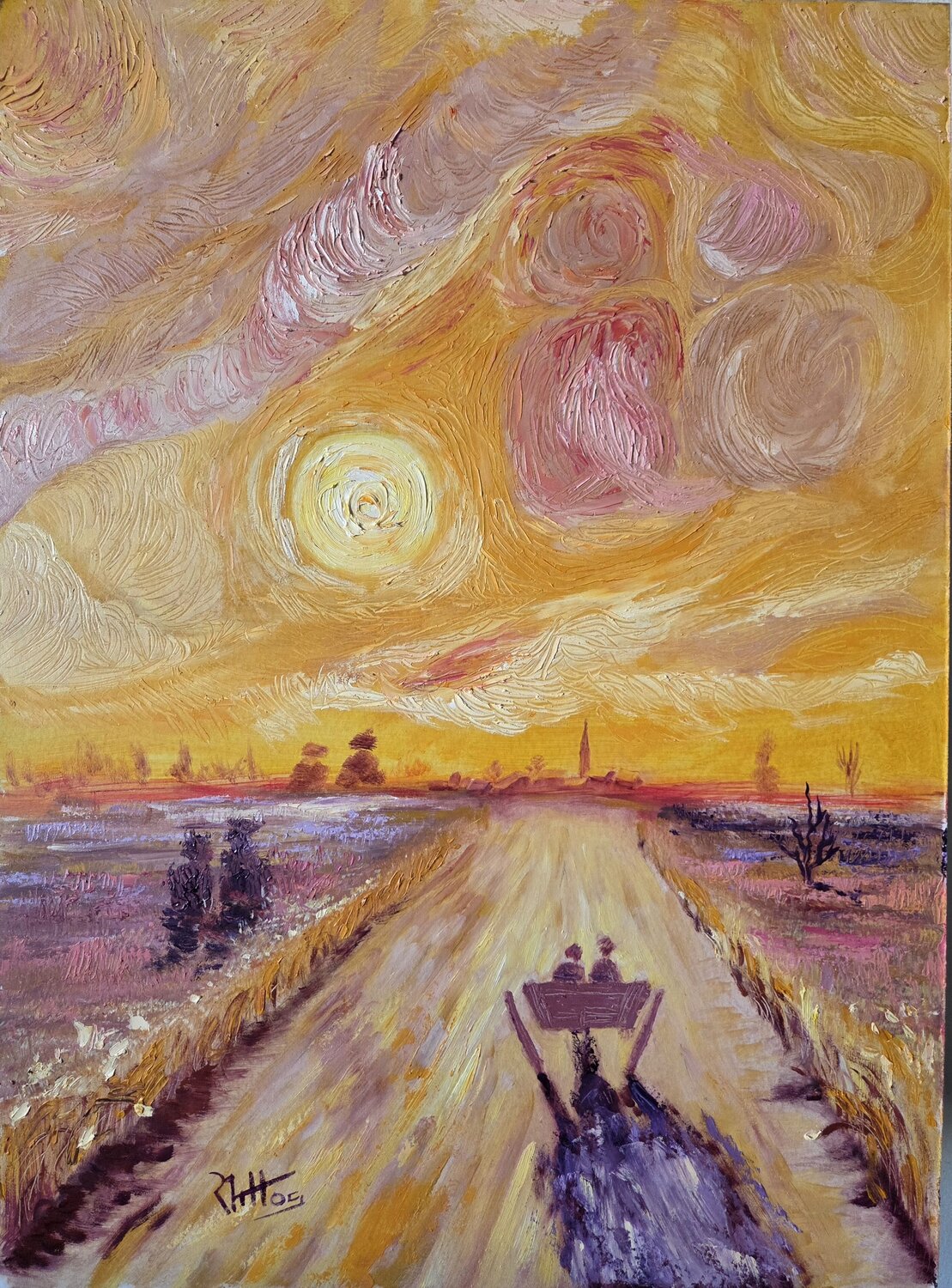 Homenaje a Van Gogh 26 11 Rosario De Mattos Originalgemälde zu verkaufen