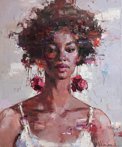 African beauty by Anastasiya Valiulina, Painting for Sale on Select
