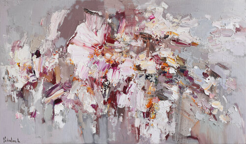 Abstraction White Flowers by Anastasiya Valiulina, Painting for Sale on Select