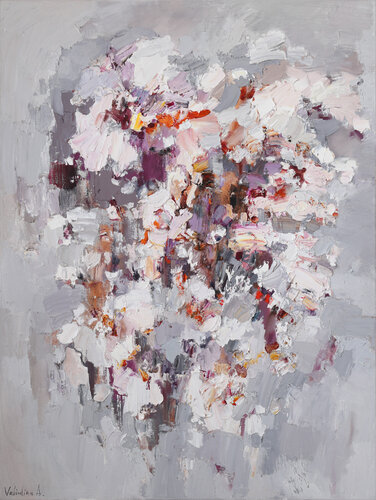 White Abstraction by Anastasiya Valiulina, Painting for Sale on Select