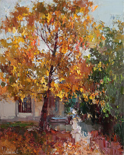 Autumn tree by Anastasiya Valiulina, Painting for Sale on Select