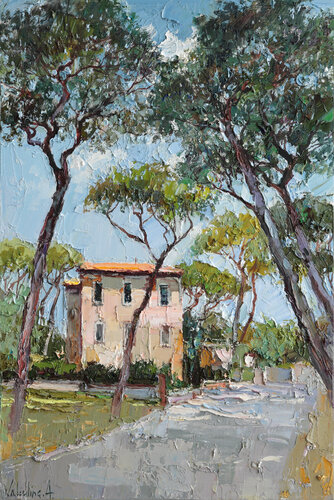 Roman Pines by Anastasiya Valiulina, Painting for Sale on Select