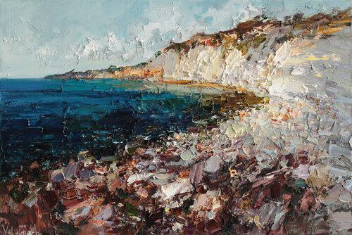 Rocky Shore by Anastasiya Valiulina, Painting for Sale on Select