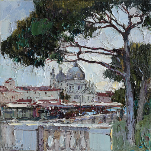 Santa Maria della Salute, Venice by Anastasiya Valiulina, Painting for Sale on Select