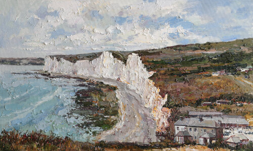 Seven Sisters Cliffs von Anastasiya Valiulina, Malerei kaufen auf Select