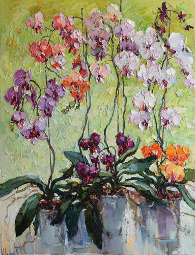 Colorful Orchids von Anastasiya Valiulina, Malerei kaufen auf Select