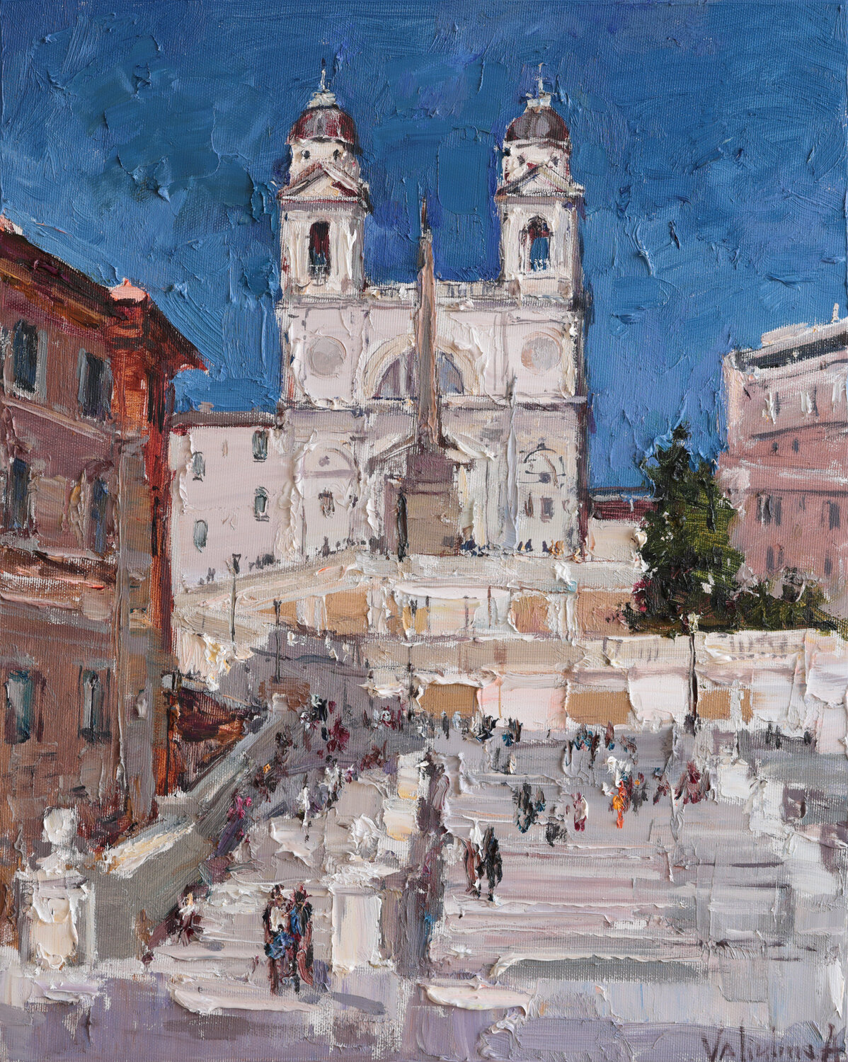 Spanish Steps, Rome Anastasiya Valiulina Original painting for sale