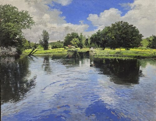 Summertime Blues by Michael Compton, Painting for Sale on Select