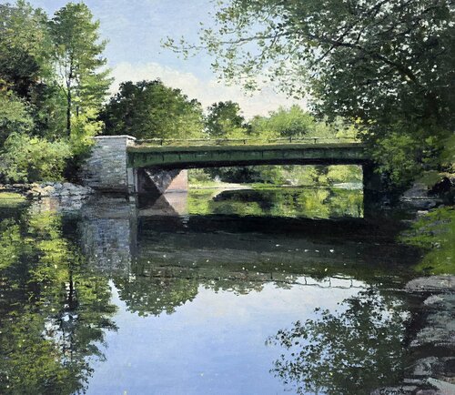 The Highway Bridge by Michael Compton, Painting for Sale on Select