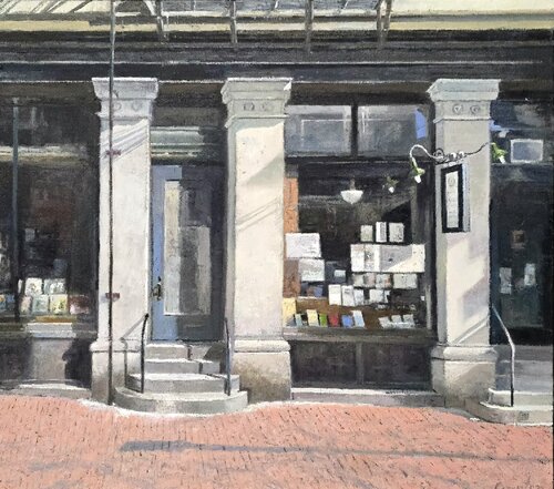The Bookstore by Michael Compton, Painting for Sale on Select