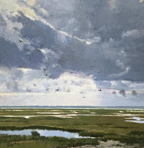 Salt Marsh by Michael Compton, Painting for Sale on Select