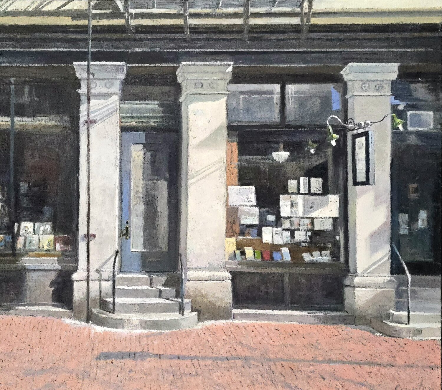 The Bookstore Michael Compton Original painting for sale