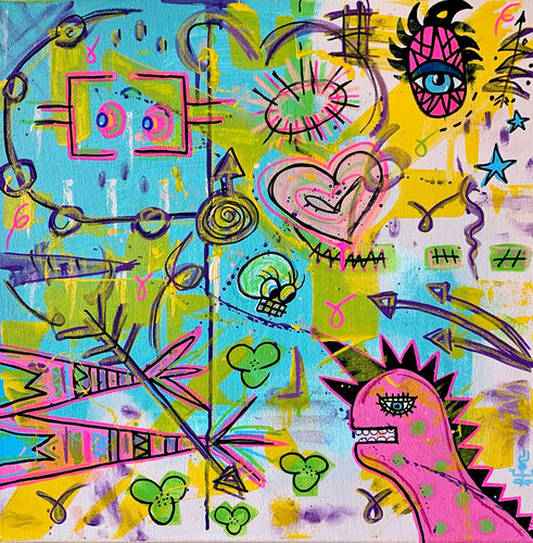 BONJOUR by Virginia Valère, Painting for Sale on Select