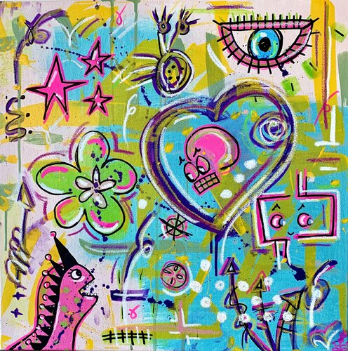 HELLO by Virginia Valère, Painting for Sale on Select