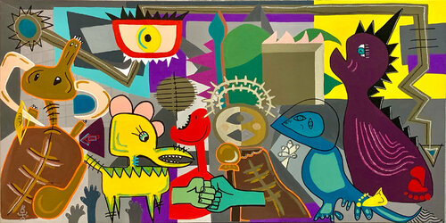 GUERNICA-ish by Virginia Valère, Painting for Sale on Select