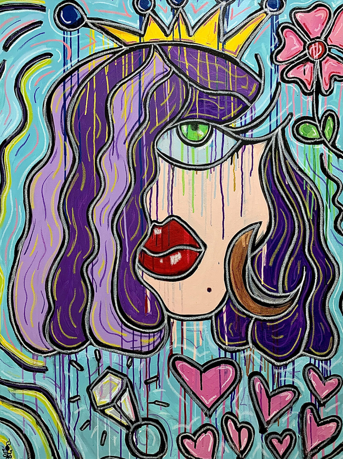 Mo'nique Virginia Valère Original painting for sale