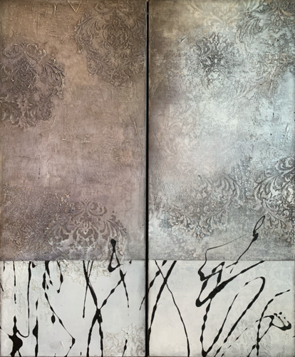 Gemini 2 - Diptychon by Carole Kohler, Painting for Sale on Select