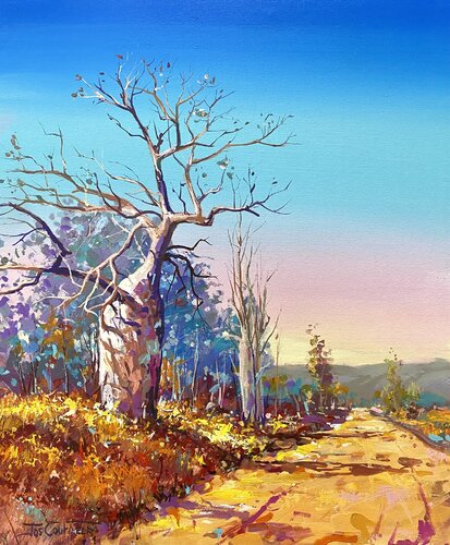 Road through the Outback 3 von Jos Coufreur, Malerei kaufen auf Select