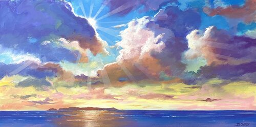 Coastal Glow 2 von Jos Coufreur, Malerei kaufen auf Select