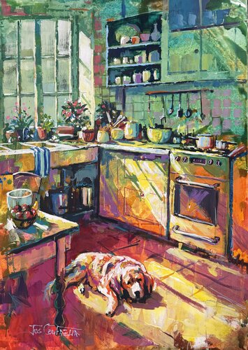 Best Spot in the House von Jos Coufreur, Malerei kaufen auf Select