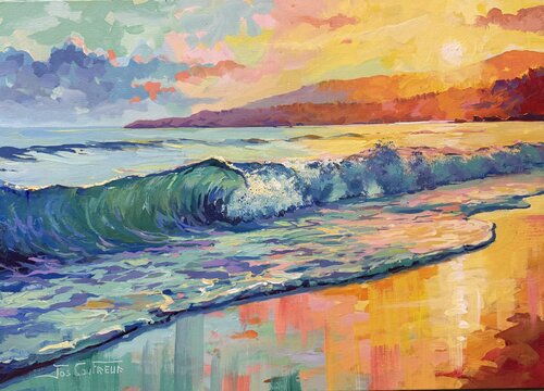 Seascape 8 von Jos Coufreur, Malerei kaufen auf Select