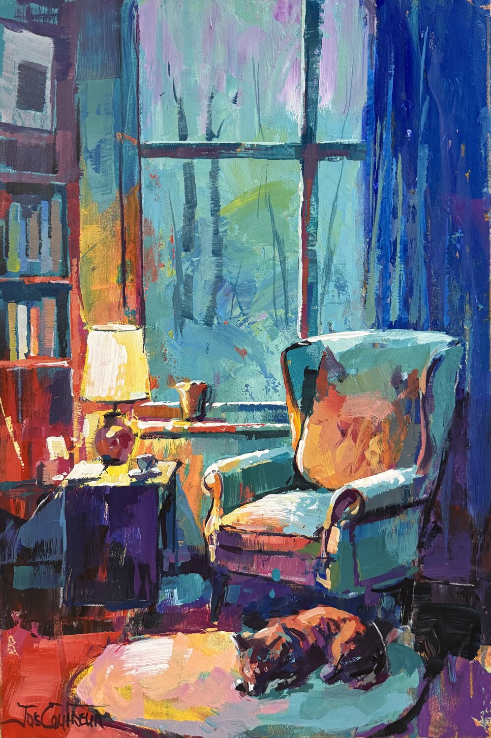 Cosy Nook Jos Coufreur Original painting for sale