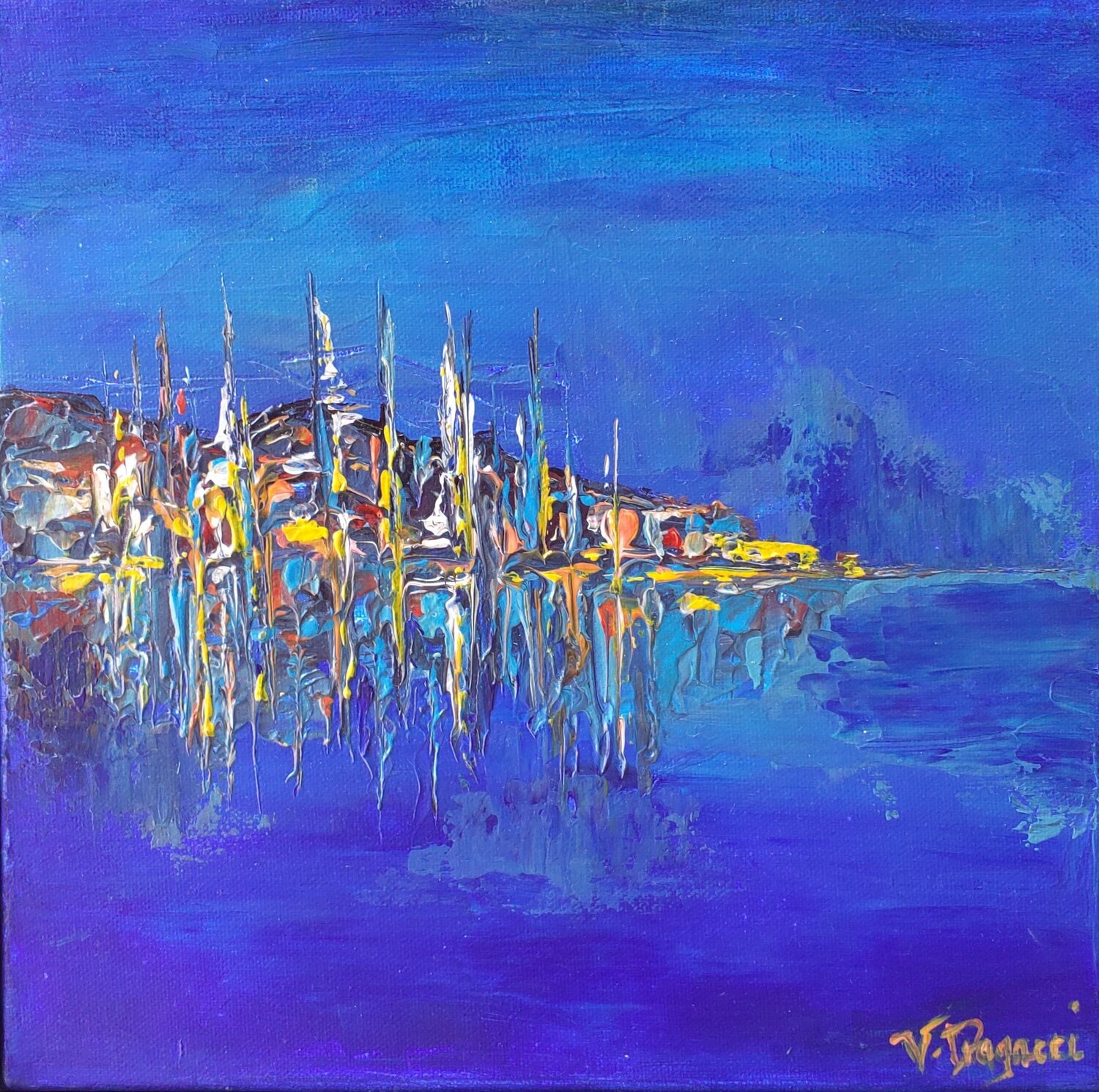 Soir d’été Valerie Dragacci Original painting for sale